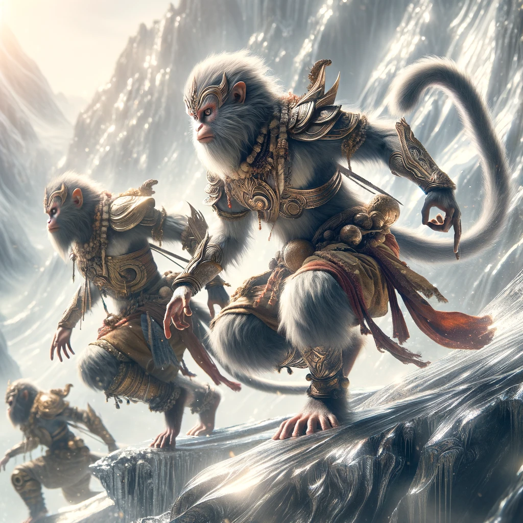 The Monkeys Search the Silver Mountain